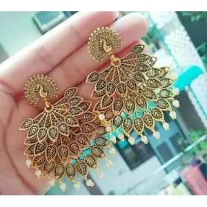 Attractive Peacock Oxidized Earrings for Women and Girls