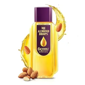 Bajaj Almond Drops Hair Oil, 475 ml, 6X Vitamin E, Light & Non Sticky Hair Oil