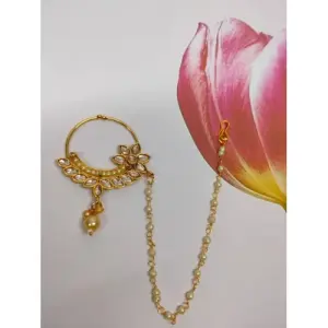 Charming Treasures Nosering nath nathiya for Women and Girls