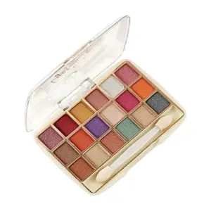 Colors Queen 18 Ultra Pigmented Colors Eyeshadow Palette with Brush, Long Lasting and Easily Blendable Eye Makeup Palette Matte and Shimmery Finish (Multicolor - 2, 11.5g)