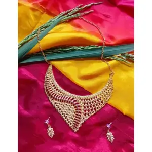 Gold Plated Necklace set Collections - Largest Collection of Jewellery Necklace for wedding, bridal, Temple or all occasions.