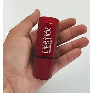 Kiss Beauty Mike Hot and Soft Matte Lipstick Intense Color Long Lasting Smudge Proof Water Proof, Keeps Lips Moisturized. Vegan & Cruelty Free Lipstick for Women (Bold Red)
