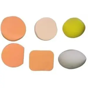 PasCom Makeup Sponge 3 different shapes of beauty sponge, Soft Sponge For Liquid Foundation, Creams, and Dry Makeup (Multicolor) 6 In 1 Makeup Sponge Beauty Blender Puff