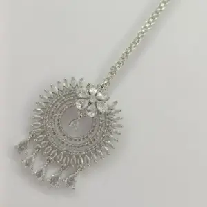 Premium Quality American Diamond AD CZ Maangtika Tika Tikuli