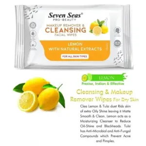 Pro-Beauty Makeup Remover & Cleansing Facial Wipes Lemon With Extracts For All Skin Type Pack Of 1